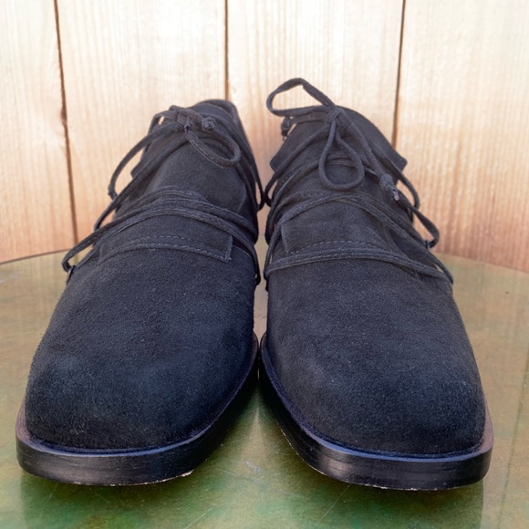 FRANCO SARTO black suede lace up shoes - Picture 6 of 7